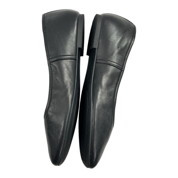 Vionic Black Genuine Leather Women's Flats Size 9 Pre-owned Good Condition - Picture 2 of 10